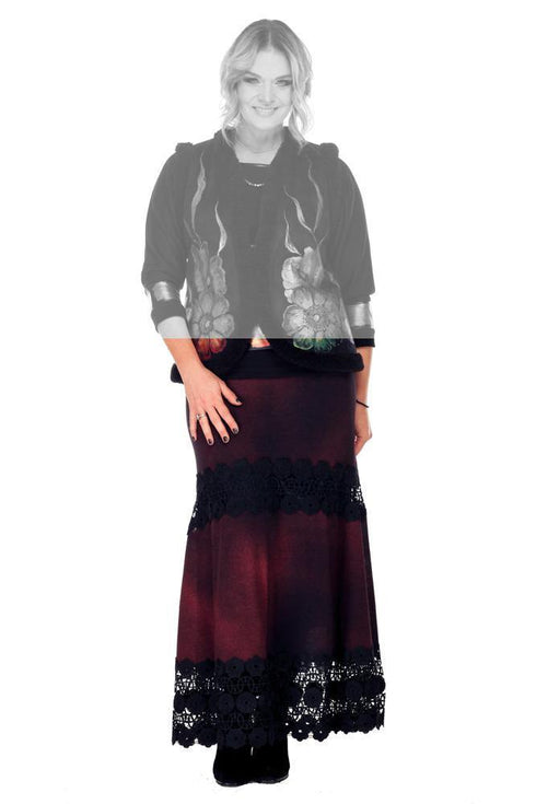 Fusta jerse pictata manual  Liza Panait Liza Panait Online Boutique